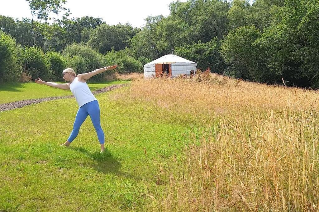 Gilfach Gower Farm Luxury Yurt With Hot Tub Hotell Ammanford Eksteriør bilde