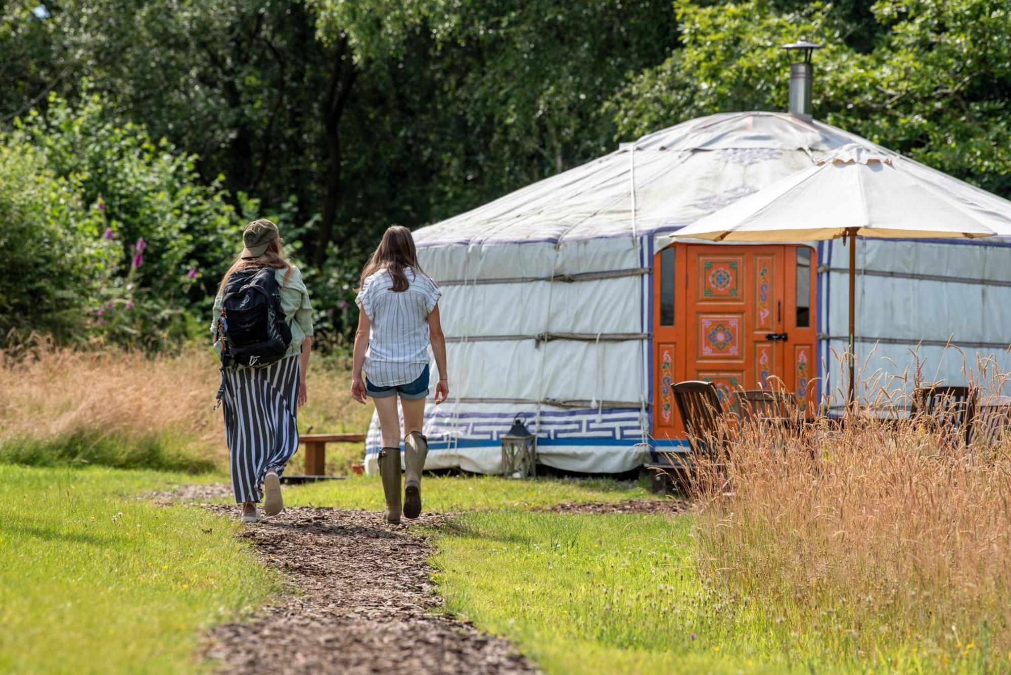 Gilfach Gower Farm Luxury Yurt With Hot Tub Hotell Ammanford Eksteriør bilde
